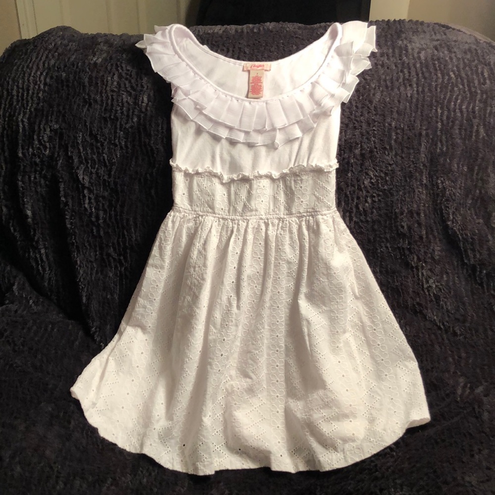EUC Candies sleeveless dress 👗 white, size 1